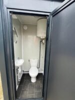 Contentor sanitário WC + Lavatório + Chuveiro conectável Cinza - Image 4