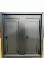 Contentor sanitário WC + Lavatório + Chuveiro conectável Cinza